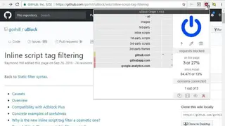uBlock Origin screenshot