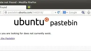 Ubuntu Pastebin screenshot