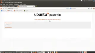 Ubuntu Pastebin screenshot