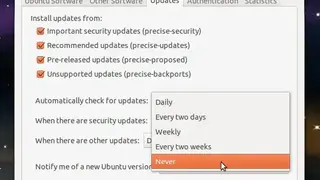 Ubuntu Update Manager screenshot