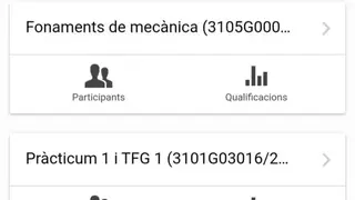UdG Moodle screenshot