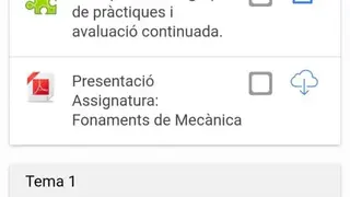 UdG Moodle screenshot
