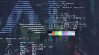Ufetch screenshot