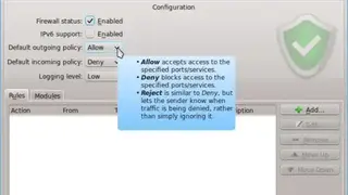 ufw KDE screenshot