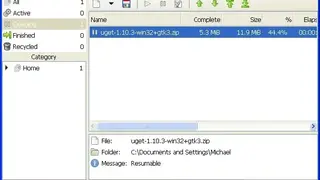 uGet screenshot
