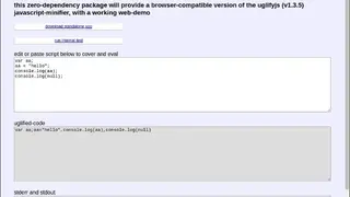 uglifyjs screenshot