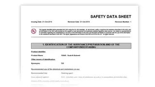 UL SDS screenshot