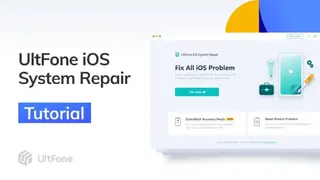 UltFone iOS System Repair screenshot