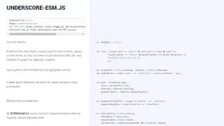Underscore Templates screenshot