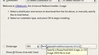 UNetbootin screenshot