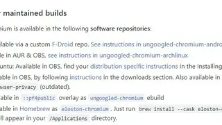 Ungoogled Chromium screenshot