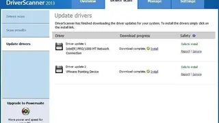 Uniblue DriverScanner screenshot