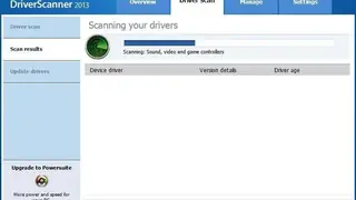 Uniblue DriverScanner screenshot