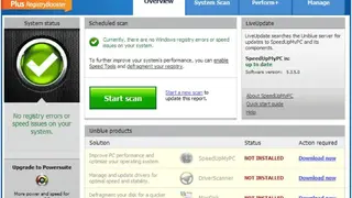 Uniblue Speedupmypc screenshot