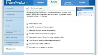 Uniblue SystemTweaker screenshot