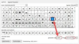 Unicode screenshot