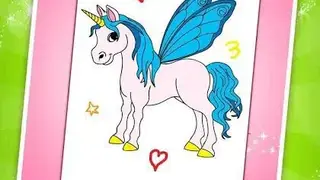 Unicorn coloring book for kids screenshot