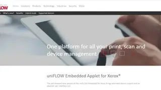 uniFLOW screenshot