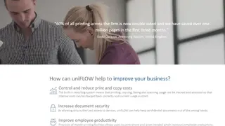 uniFLOW screenshot
