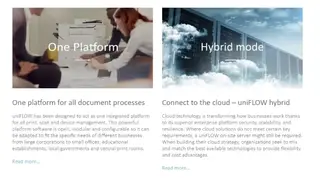 uniFLOW screenshot