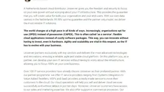 Uniserver screenshot