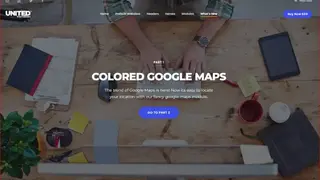 United themes Colored Google Maps screenshot