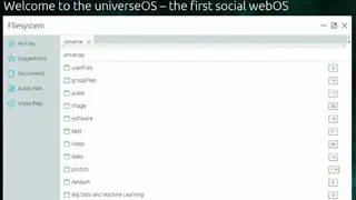 universeOS screenshot