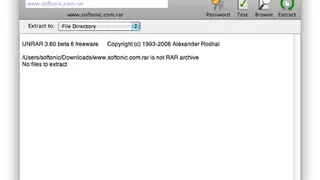 UnRarX screenshot