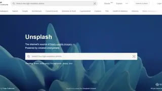 Unsplash screenshot