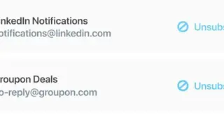 Unsubscriber screenshot