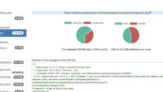 Unused CSS screenshot