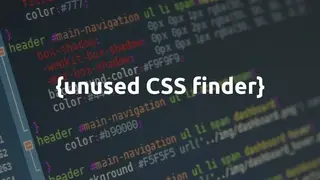 Unused CSS finder screenshot