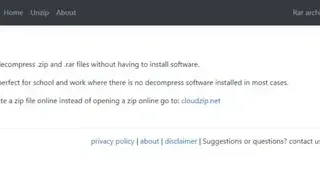 Unzip-Online screenshot