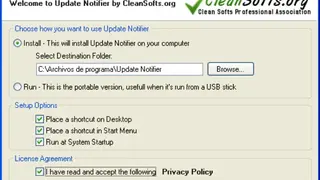 Update Notifier screenshot