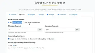Uploader Window screenshot