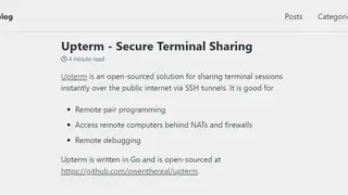 Upterm Secure Terminal Sharing screenshot