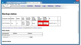 UrBackup screenshot