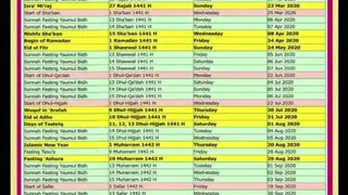 Urdu (Islamic) Calendar 2020 screenshot