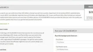 US OneSEARCH screenshot