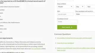 US OneSEARCH screenshot
