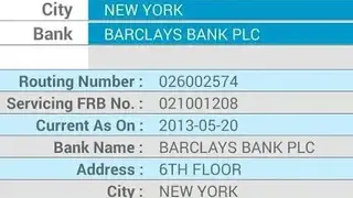 US Routing Number Directory screenshot