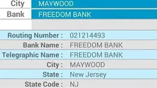 US Routing Number Directory screenshot