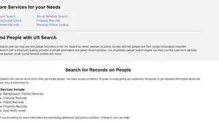 US Search screenshot