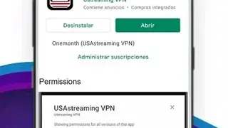 USAstreaming VPN screenshot