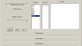 USB Memory Stick Tester screenshot