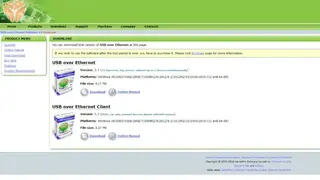 USB over Ethernet screenshot