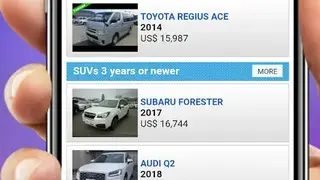 Used Cars in Japan screenshot