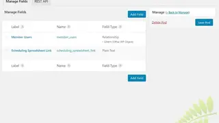 User Meta screenshot