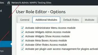 User Role Editor screenshot