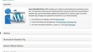 User Submitted Posts screenshot